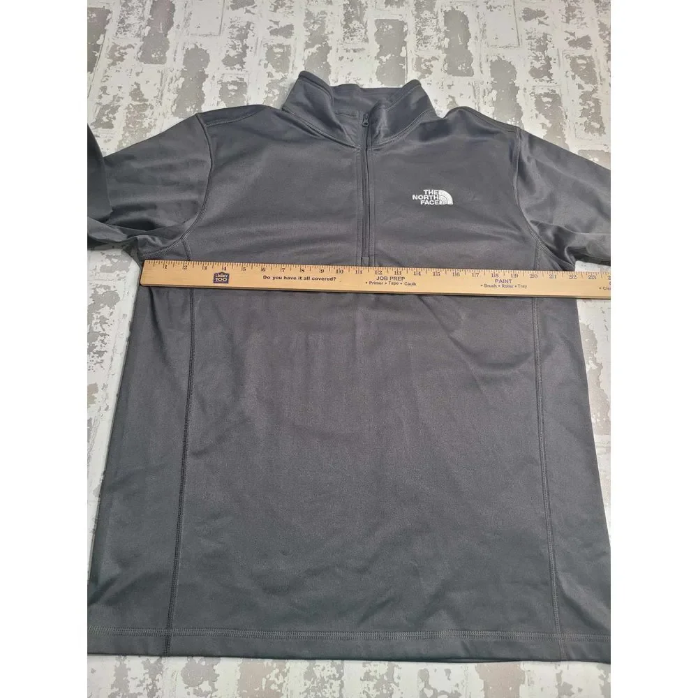 3446 The North Face 1/4 Zip Men's Black‎ Large Pullover